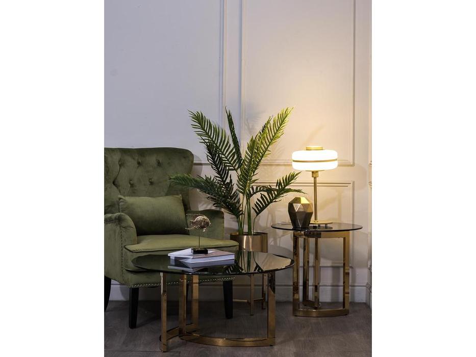 Garda Decor: GD: стол журнальный  (золото, стекло)