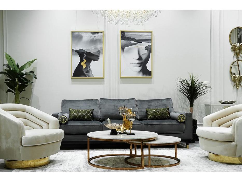 Garda Decor: GD: кресло вращающееся  (крем)