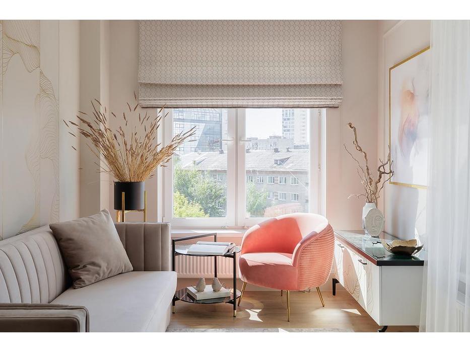 Garda Decor: GD: кресло велюровое  (коралловый)