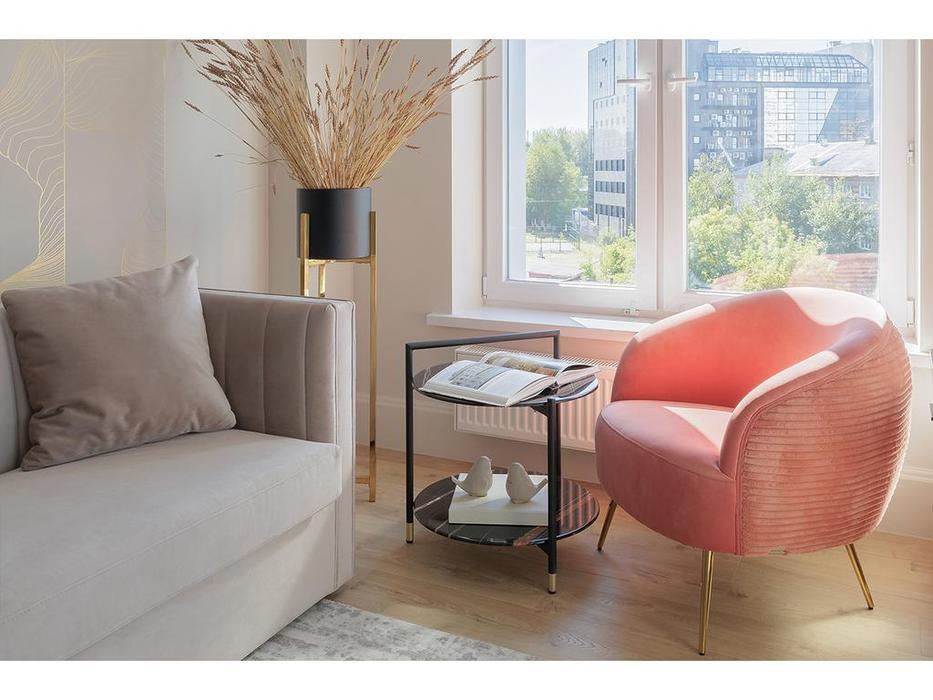 Garda Decor: GD: кресло велюровое  (коралловый)
