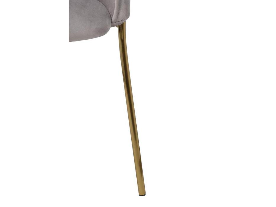Garda Decor: GD: кресло  велюровое (светло серый)
