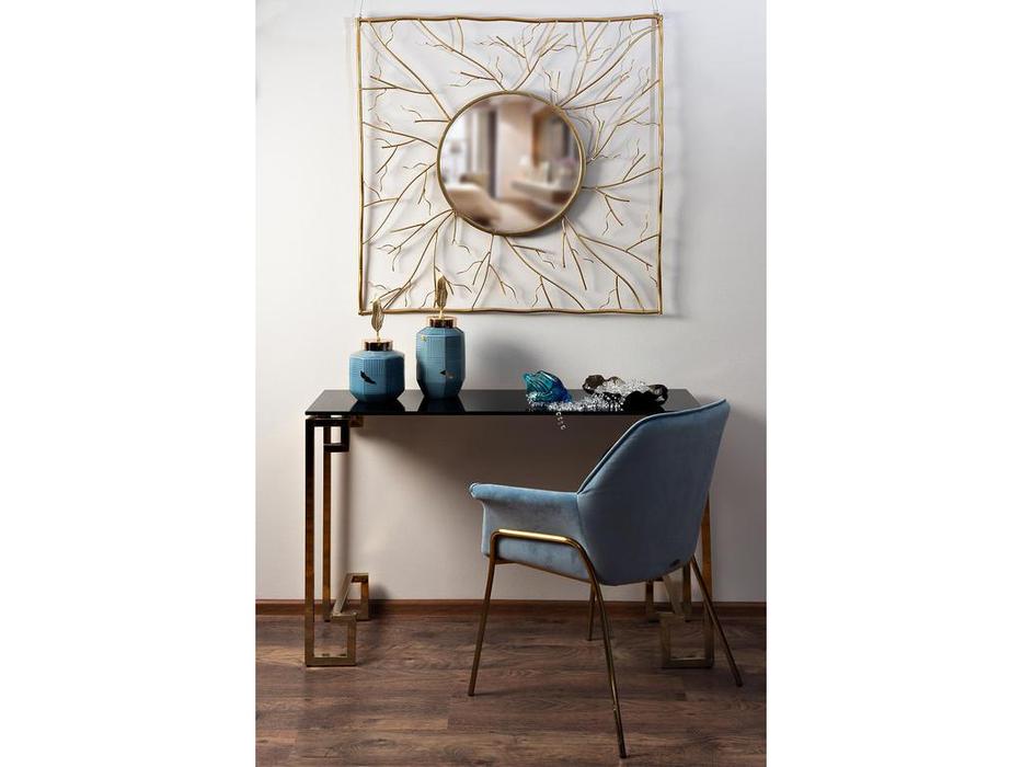 Garda Decor: GD: кресло  велюровое (голубое)
