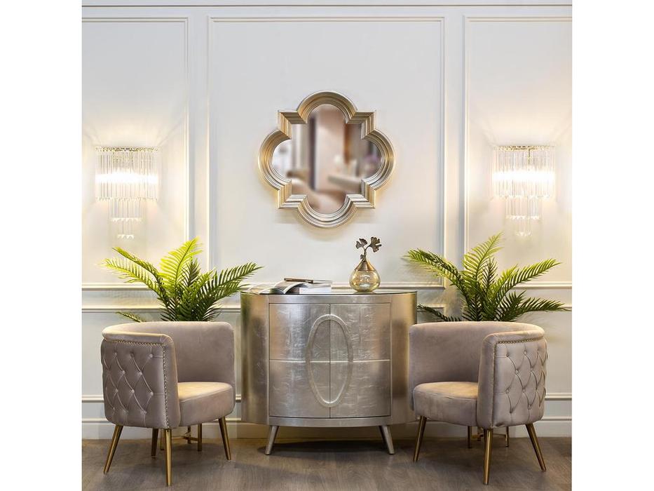 Garda Decor: GD: кресло  велюровое (серое)