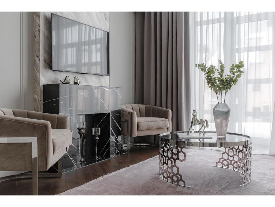 Garda Decor: GD: кресло  велюровое (серый)