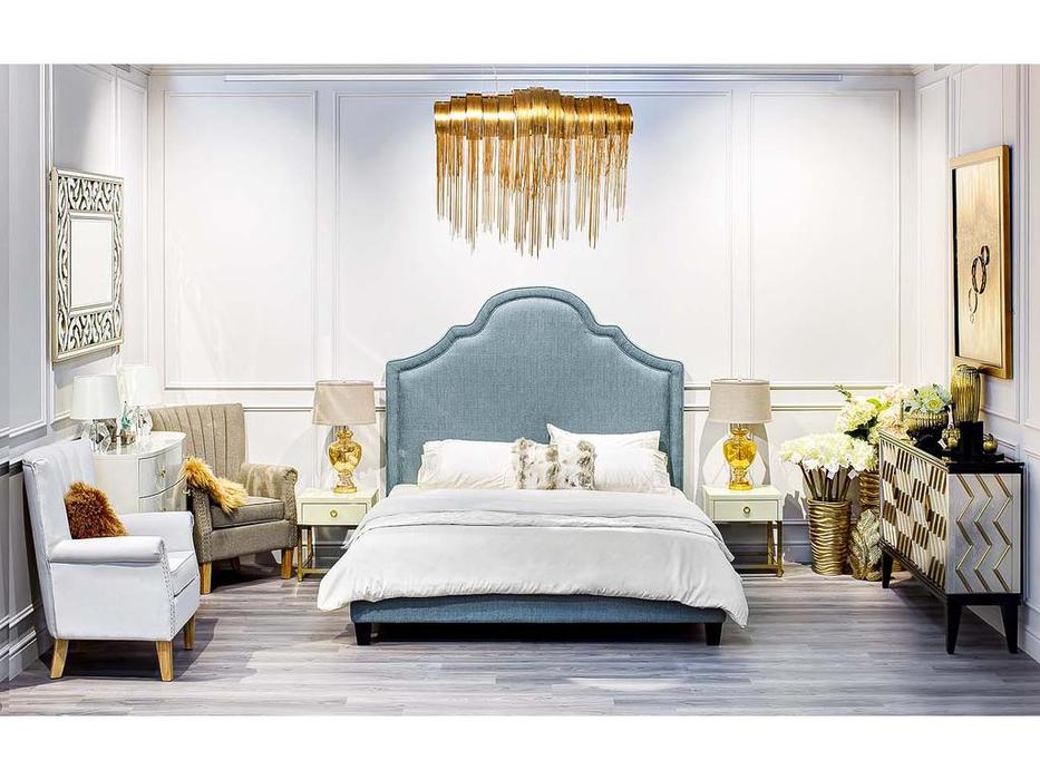 Garda Decor: GD: тумба  с ящиком и стеклянными панелями (бежевая)