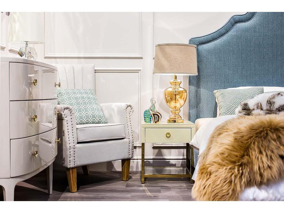 Garda Decor: GD: тумба  с ящиком и стеклянными панелями (бежевая)