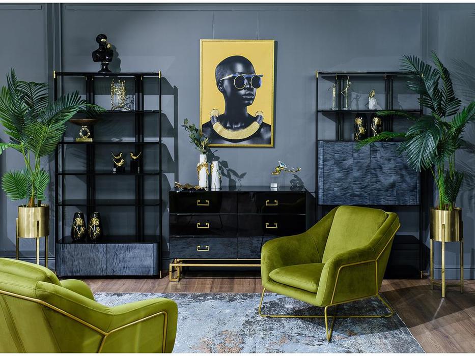 Garda Decor: GD: комод с ящиками  (черный)