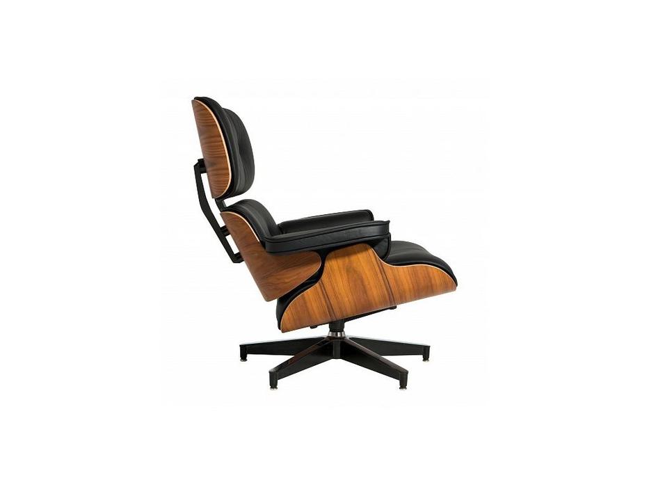 STG: Eames Lounge: кресло с оттоманкой  (чёрный)