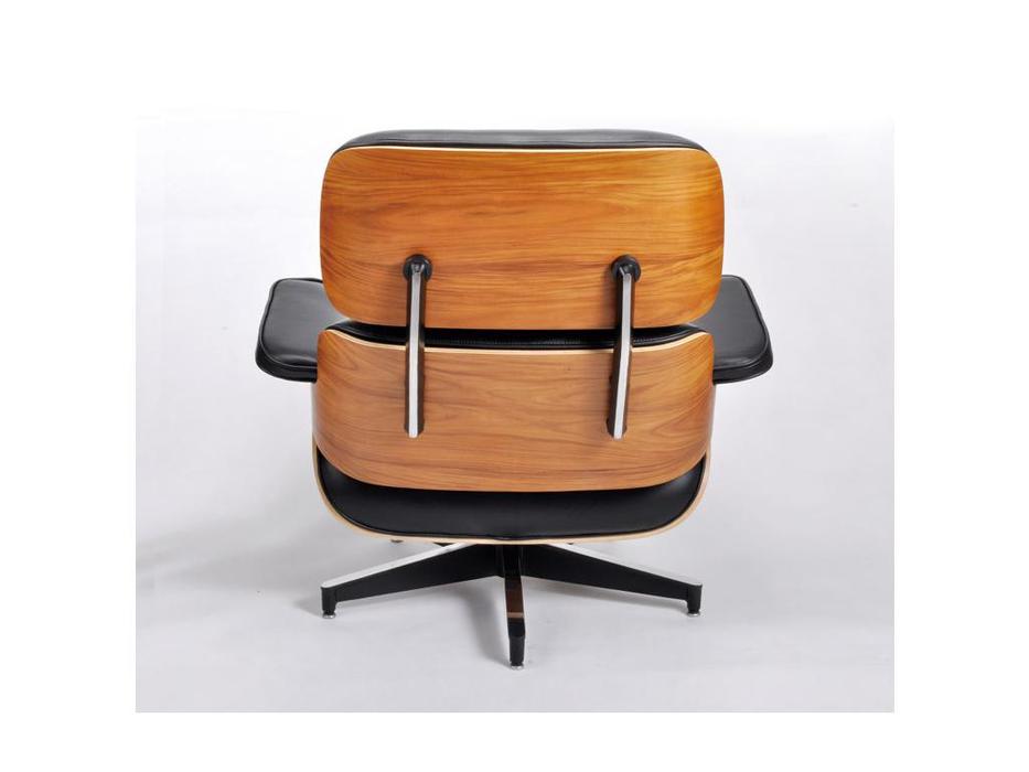 STG: Eames Lounge: кресло с оттоманкой  (чёрный)