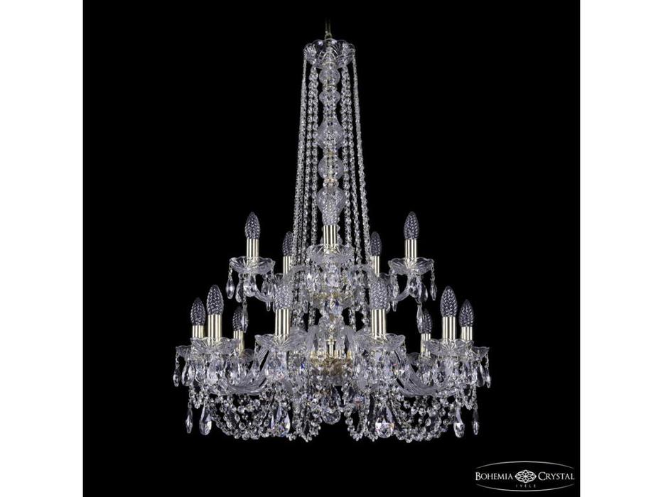 Bohemia Ivele Crystal: 1402/10+5/240/h-90/2d G: люстра хрустальная (прозрачный)