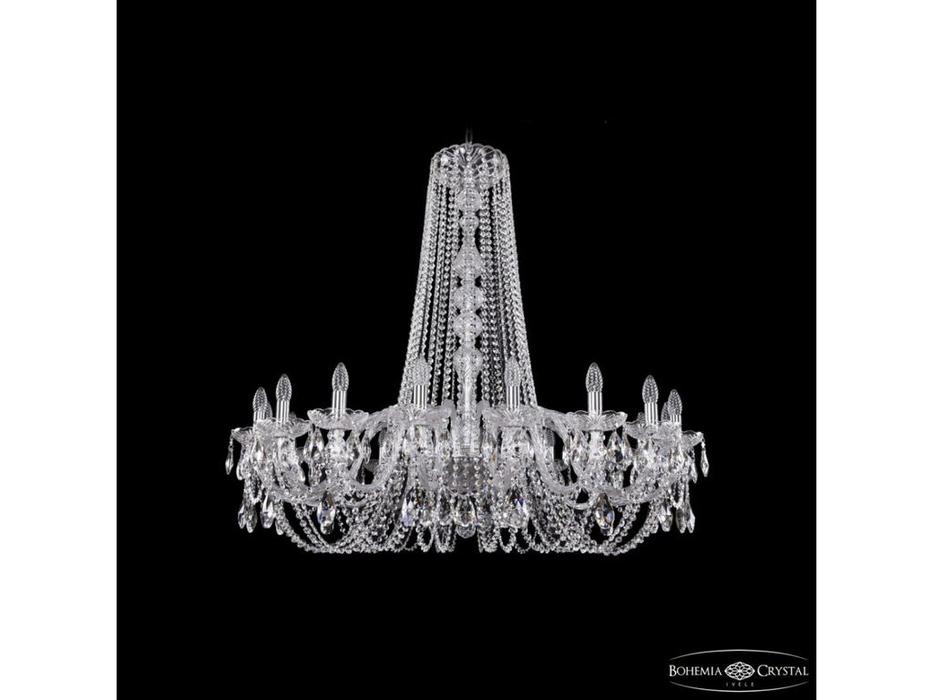Bohemia Ivele Crystal: 1402/18/400/h-105 Ni: люстра хрустальная (прозрачный)