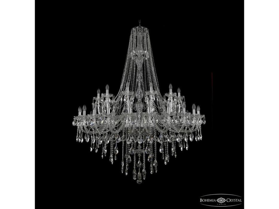 Bohemia Ivele Crystal: 1415/24+12+6/530/h-187 Ni: люстра хрустальная (прозрачный)