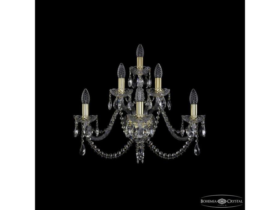 Bohemia Ivele Crystal: 1402B/3+2+1/240 G: бра (прозрачный)