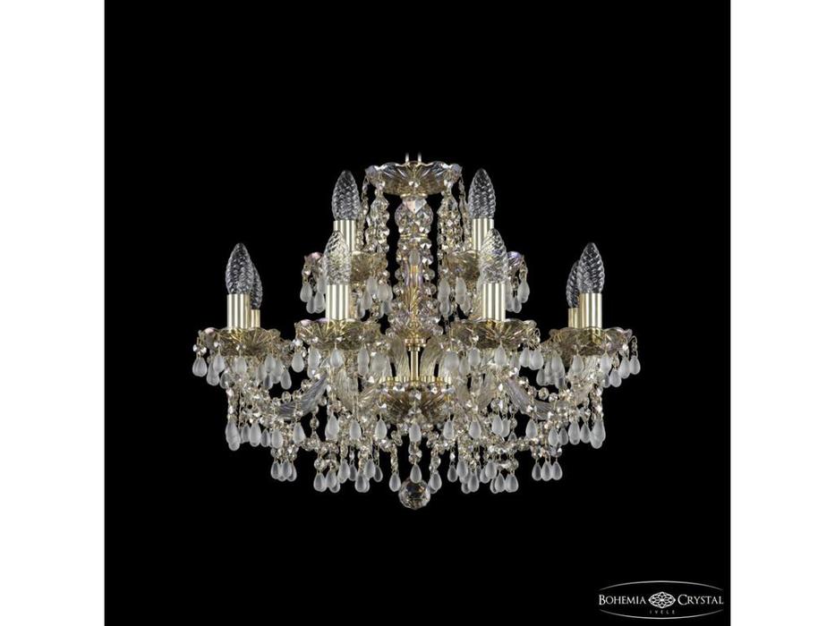 Bohemia Ivele Crystal: 1410/8+4/195 G V0300 M801: люстра хрустальная (прозрачный)