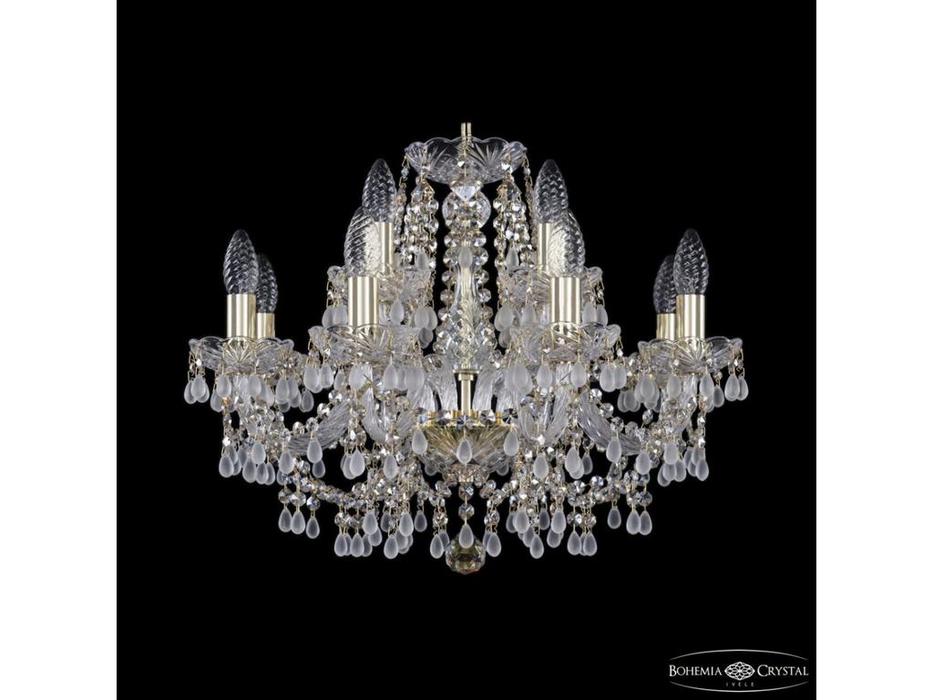 Bohemia Ivele Crystal: 1410/8+4/195 G V0300 R801: люстра хрустальная (прозрачный)