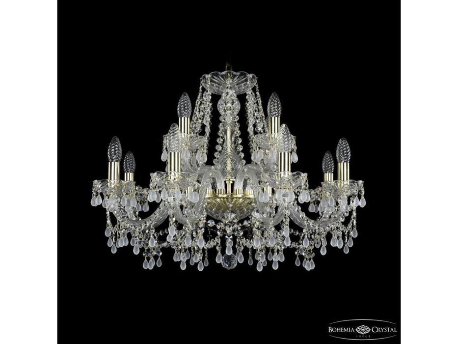 Bohemia Ivele Crystal: 1410/8+4/240 G V0300: люстра хрустальная (прозрачный)
