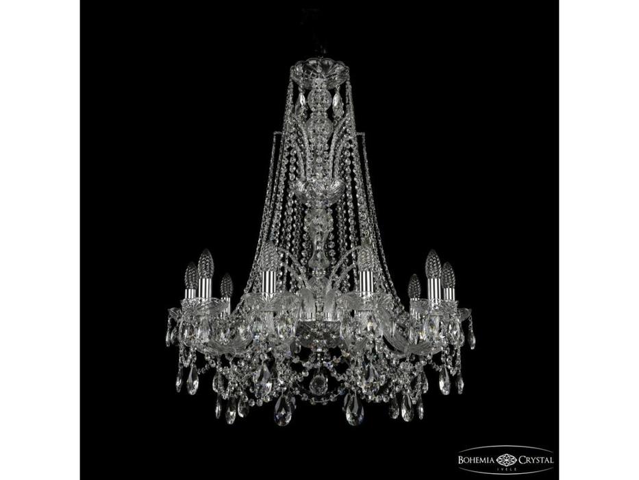 Bohemia Ivele Crystal: 1411/10/240/XL-84 Ni: люстра хрустальная (прозрачный)