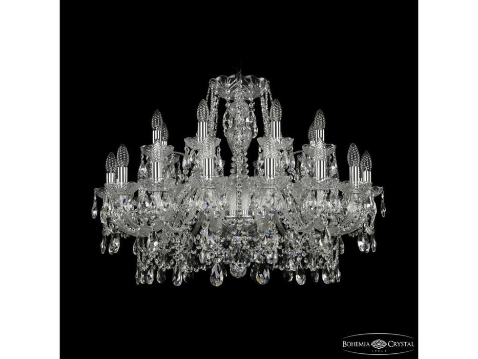 Bohemia Ivele Crystal: 1411/16+8/300 Ni: люстра хрустальная (прозрачный)
