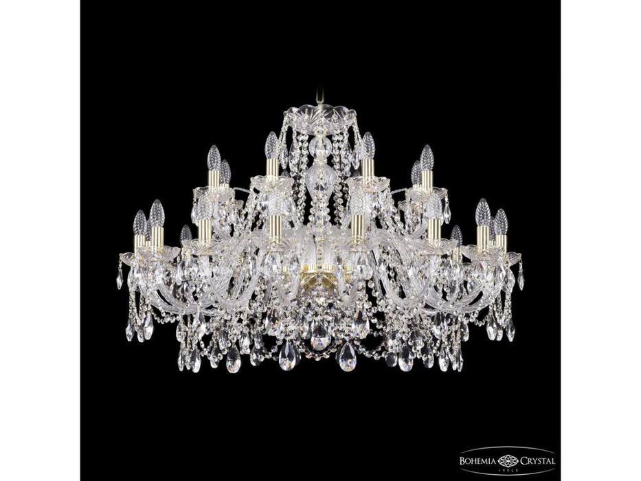 Bohemia Ivele Crystal: 1411/16+8/360 G: люстра хрустальная (прозрачный)
