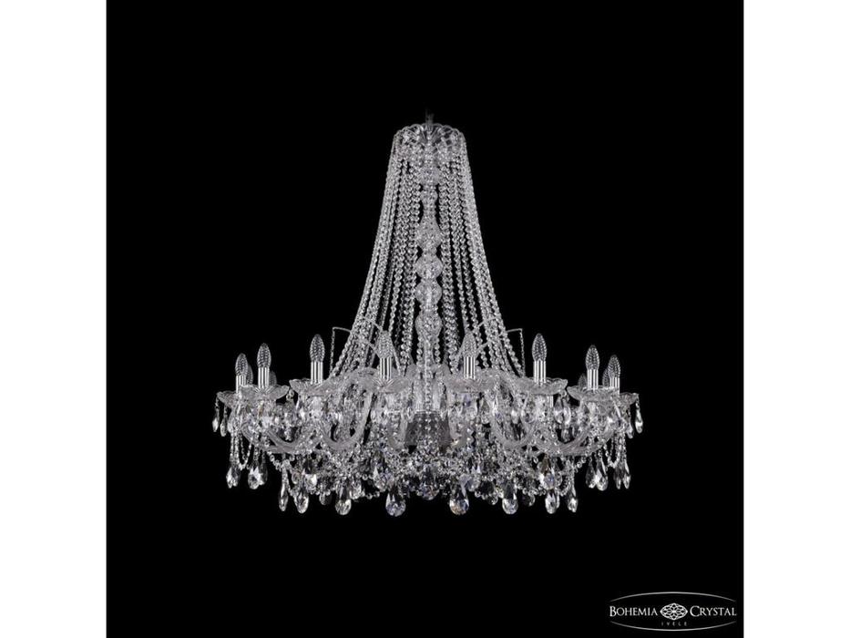 Bohemia Ivele Crystal: 1411/18/400/h-113 Ni: люстра хрустальная (прозрачный)