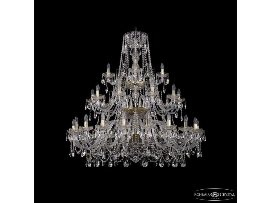 Bohemia Ivele Crystal: 1411/20+10+5/460/3d G: люстра хрустальная (прозрачный)