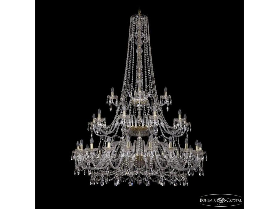 Bohemia Ivele Crystal: 1411/20+10+5/530/h-202/3d G: люстра хрустальная (прозрачный)