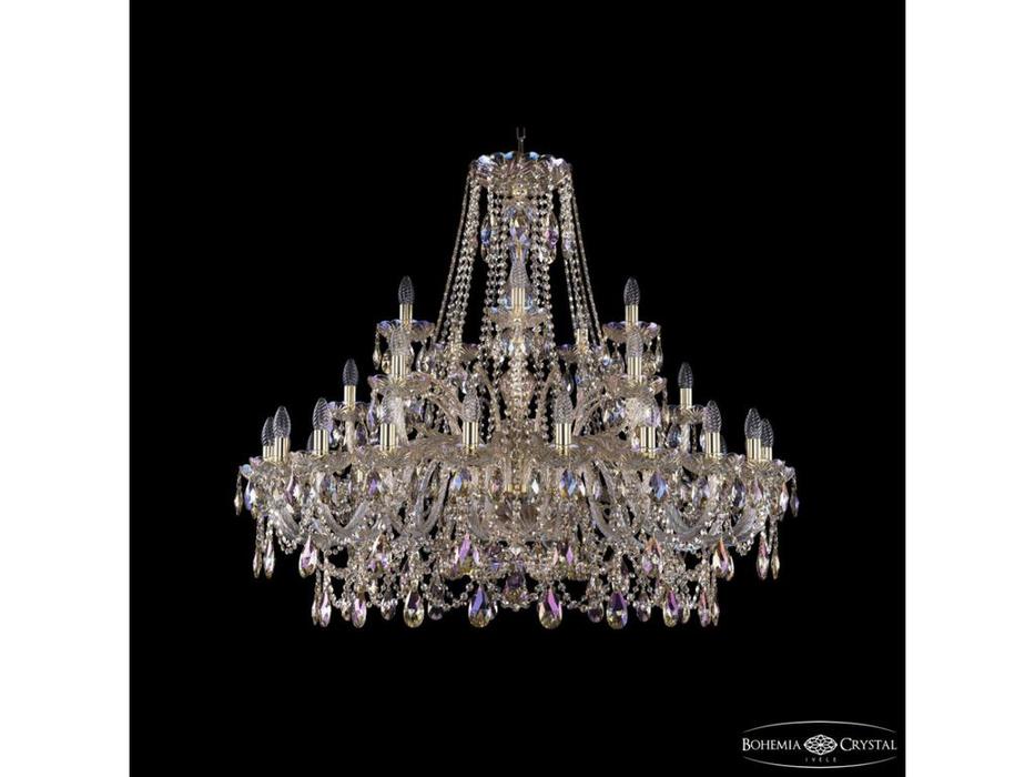 Bohemia Ivele Crystal: 1411/20+5+5/400 G M801: люстра хрустальная (прозрачный)
