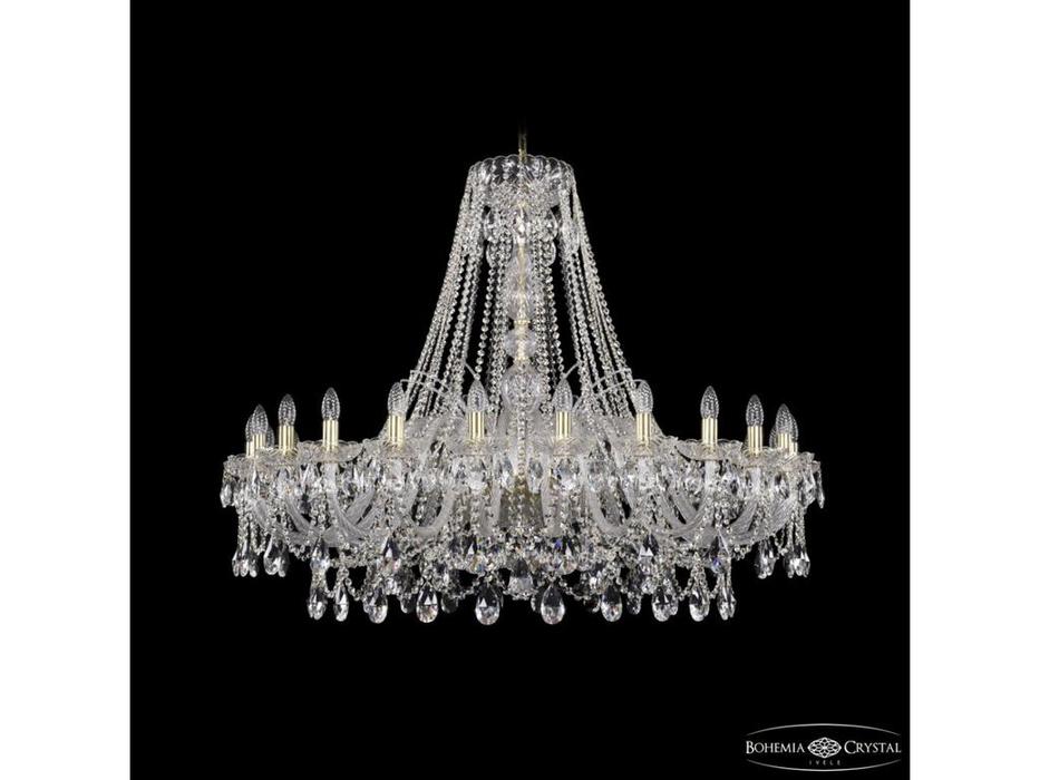 Bohemia Ivele Crystal: 1411/24/460 G: люстра хрустальная (прозрачный)