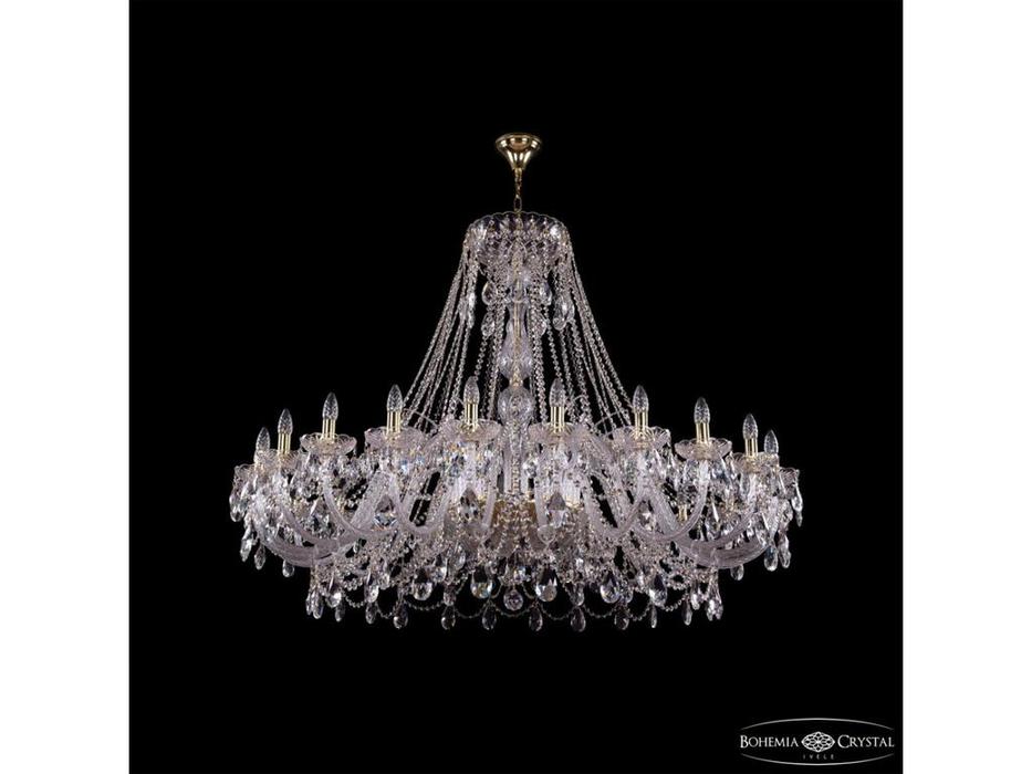 Bohemia Ivele Crystal: 1411/24/530 G: люстра хрустальная (прозрачный)