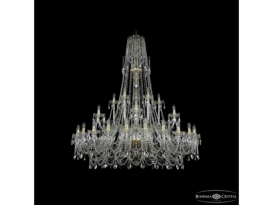 Bohemia Ivele Crystal: 1411/24+6+6/530/XL-165 G: люстра хрустальная (прозрачный)