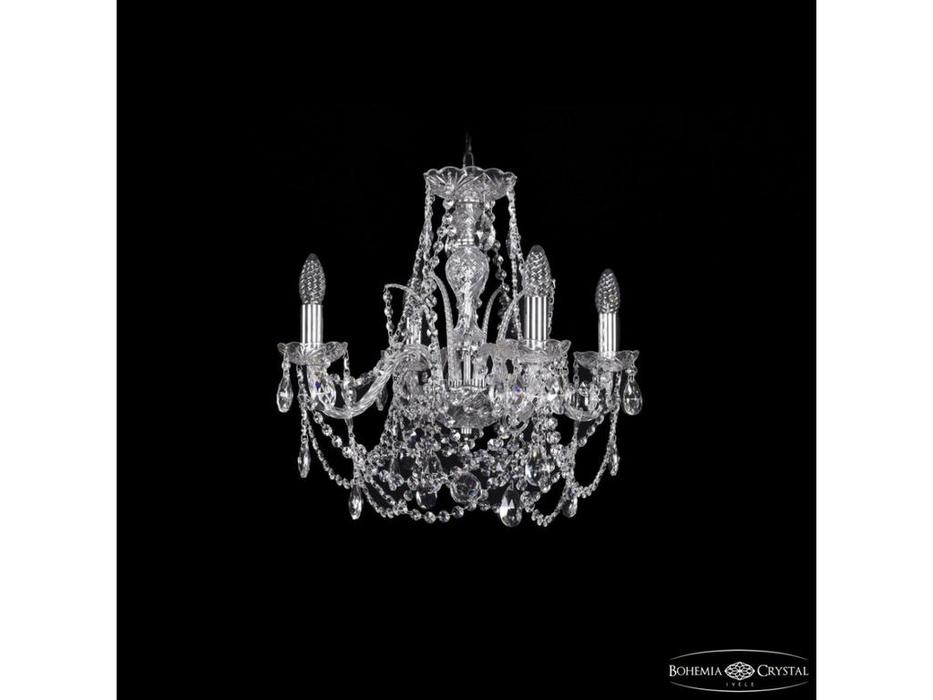 Bohemia Ivele Crystal: 1411/4/160 Ni: люстра хрустальная (прозрачный)