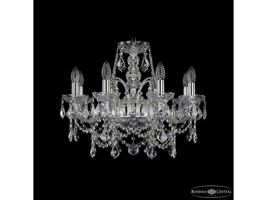 Bohemia Ivele Crystal: 1411/8/195 Ni Leafs: люстра хрустальная (прозрачный)