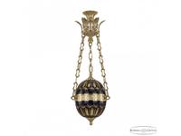 Bohemia Ivele Crystal: 71000P/20 G Amber-Blue/H-1I Y8: светильник подвесной (бронза)