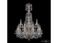 Bohemia Ivele Crystal: 1402/10+5/195/XL-81/2d G: люстра хрустальная (прозрачный)