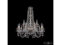 Bohemia Ivele Crystal: 1402/10+5/240/h-75 G: люстра хрустальная (прозрачный)