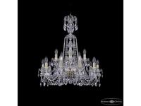 Bohemia Ivele Crystal: 1402/10+5/240/XL-77 G: люстра хрустальная (прозрачный)