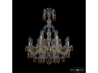 Bohemia Ivele Crystal: 1410/8+4/195/XL-66 Pa V1003: люстра хрустальная (прозрачный)