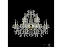 Bohemia Ivele Crystal: 1410/8+4/240 G V0300: люстра хрустальная (прозрачный)