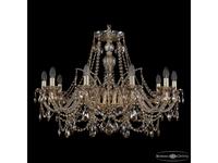 Bohemia Ivele Crystal: 1411/10/300 G M721: люстра хрустальная (прозрачный)
