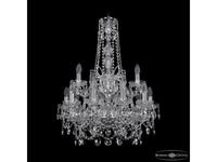 Bohemia Ivele Crystal: 1411/10+5/195/h-77/2d Ni: люстра хрустальная (прозрачный)