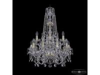 Bohemia Ivele Crystal: 1411/10+5/195/XL-80/2d G: люстра хрустальная (прозрачный)