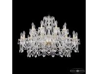 Bohemia Ivele Crystal: 1411/16+8/360 G: люстра хрустальная (прозрачный)