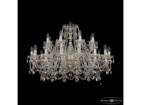 Bohemia Ivele Crystal: 1411/16+8/360 G R801: люстра хрустальная (прозрачный)