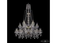 Bohemia Ivele Crystal: 1411/16+8+4/400/XL-150/2d G: люстра хрустальная (прозрачный)