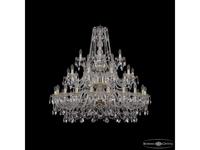 Bohemia Ivele Crystal: 1411/20+10+5/400/3d G: люстра хрустальная (прозрачный)