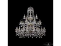 Bohemia Ivele Crystal: 1411/20+10+5/460/3d G: люстра хрустальная (прозрачный)