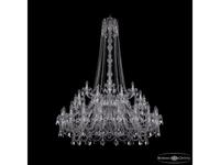 Bohemia Ivele Crystal: 1411/20+10+5/460/h-175/2d Ni: люстра хрустальная (прозрачный)