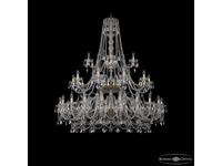 Bohemia Ivele Crystal: 1411/20+10+5/530/3d G: люстра хрустальная (прозрачный)
