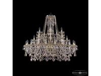 Bohemia Ivele Crystal: 1411/20+5+5/400 G M801: люстра хрустальная (прозрачный)