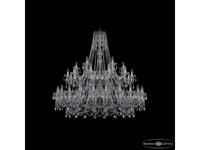 Bohemia Ivele Crystal: 1411/24+12+6/530/2d G: люстра хрустальная (прозрачный)